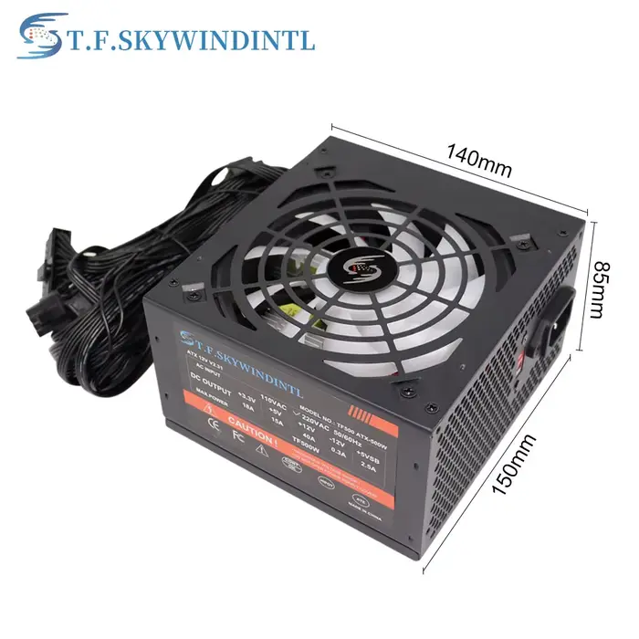 Fonte 500w PSU12V PC Sources d'alimentation pour bureau