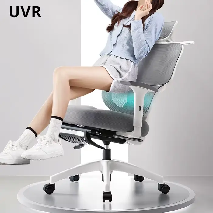 Chaise ergonomique UVR, chaise d'ordinateur pour la maison, confortable pour s'allonger, chaise de j