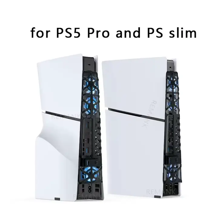 Ventilateur de refroidissement pour console PS5 Slim/PS5 Pro Edition Disc/Digital, système de refroidissement lumineux RGB, refroidisseur de console de jeu, accessoires de jeu