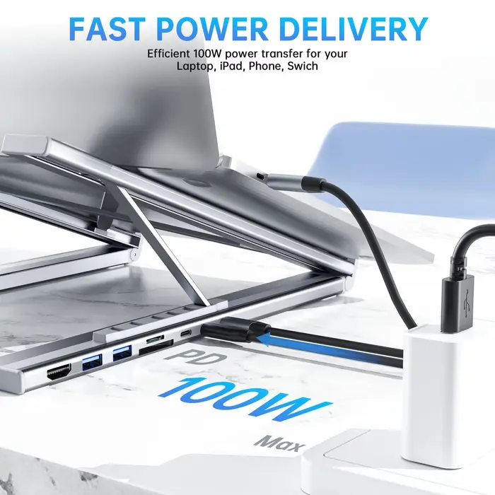 Support de Station d'accueil USB C pour ordinateur portable