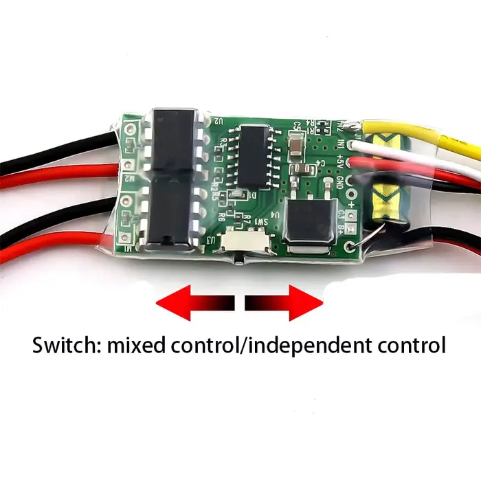 Touriste Way-Contrôleur de vitesse bidirectionnel brossé ESC 2s-3s Lipo 5a, pièces de rechange pour 
