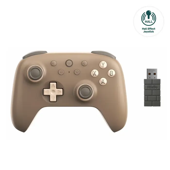 8BitDo nouveau contrôleur de jeu sans fil 2.4G ultime 2C avec Joystick à effet Hall pour PC Steam Deck Raspberry Pi Android