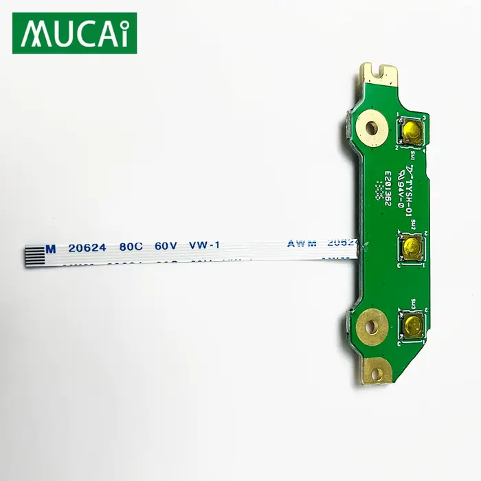 Carte de bouton d'alimentation avec câble