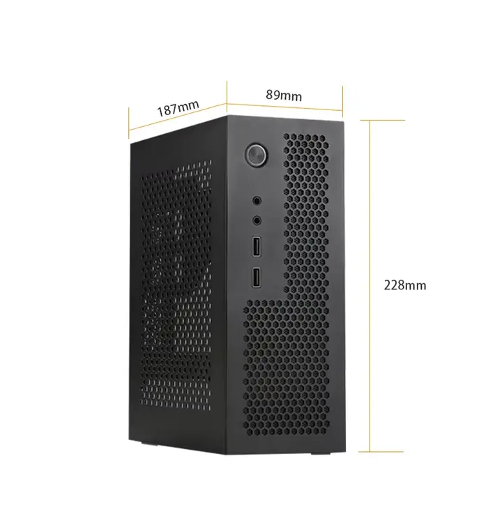 Rgeek A09 Mini ITX boîtier d'ordinateur de bureau HTPC pour carte mère ITX petit boîtier de PC de je