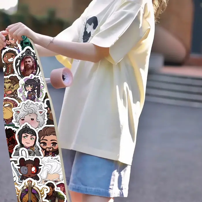 10/50/100 PIÈCES Baldur's Gate 3 BG3 Jeu Graffiti Autocollants Décorer Étui Mobile Guitare Réfrigérateur