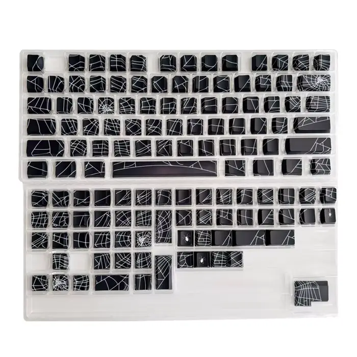 Les capuchons de touches personnalisés Spider Web PBT conviennent au clavier de jeu mécanique