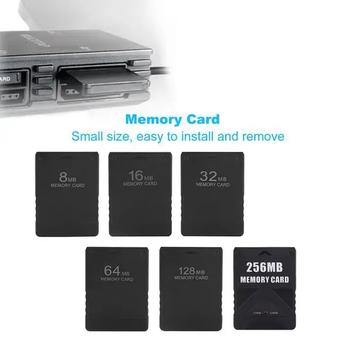 Pour carte mémoire PS2 8 mo 16 mo 32 mo 64 mo 128 mo