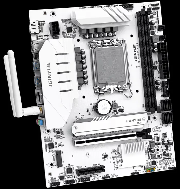 JGINYUE B760M-K carte mère WIFI M-ATX LGA1700 DDR4 prend en charge 12/13/14e cpus pour 12400F/12600KF/14600KF GAMING vidéo officielle