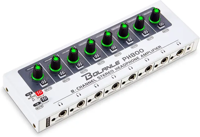 Bolanle PH800 amplificateur de casque stéréo 8 canaux/système de Distribution poussée maximale de 60