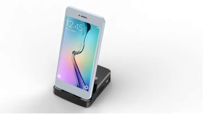 Station d'accueil USB-C 8-en-1 avec support pour téléphone