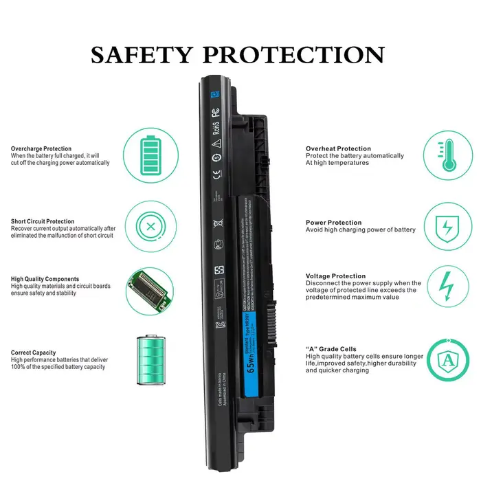 Batterie d'ordinateur portable pour Dell Inspiron