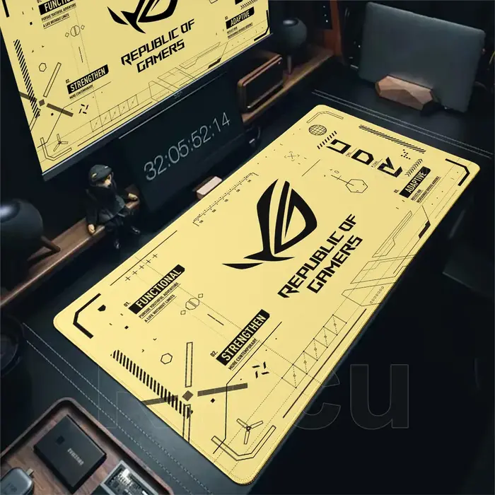 Grand tapis de souris ASUS de jeu sur PC