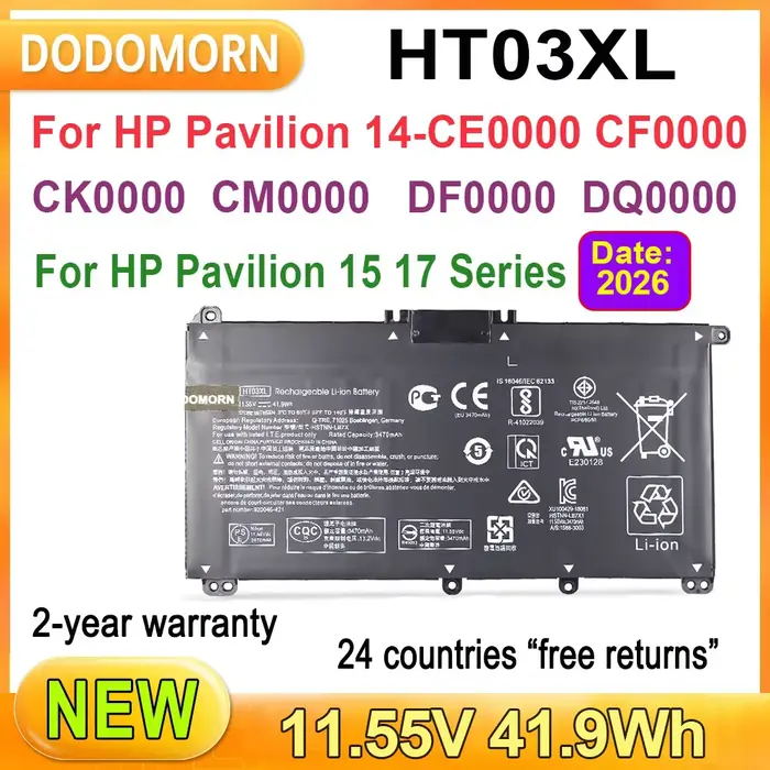 Nouveau ht03xl l1119 - 855 batterie d'ordinateur portable HP Pavilion 14 - ce 14 - CF 15 - CS 15 - d