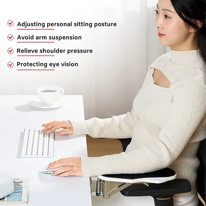 Support de bras d'ordinateur adapté au bureau