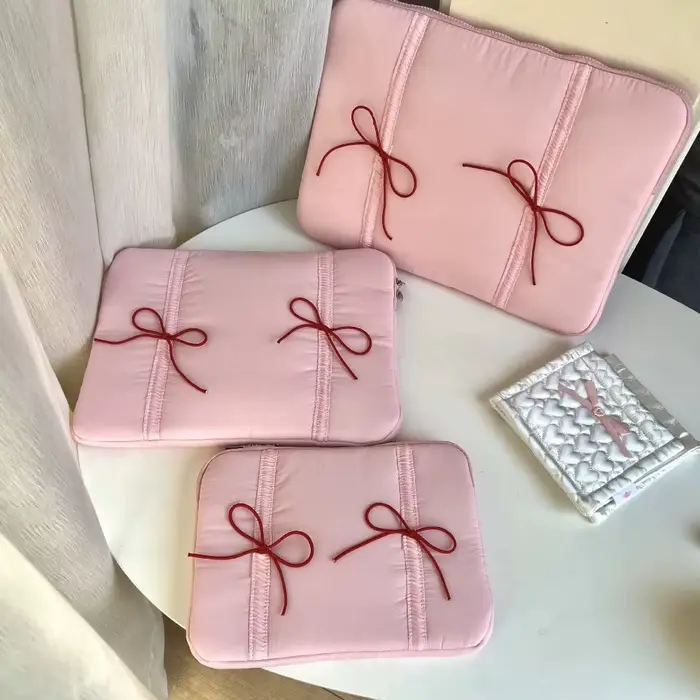 Mignon 11/14/15.6 pouces arc pochette d'ordinateur doux léger étui pour ordinateur portable antichoc sac