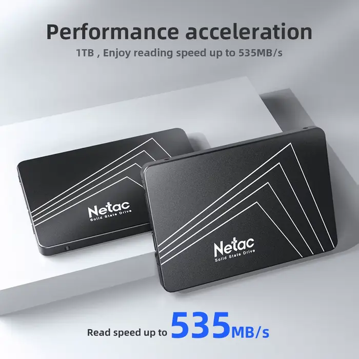 Netac-Disque dur interne SSD pour PC, SATA, SATA3, 128 Go, 256 Go, 480 Go, 512 Go, 2 To, HDD 2.5, 1 