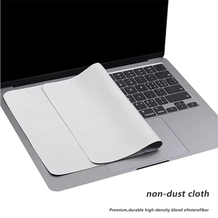 Chiffon de nettoyage pour écran d'ordinateur portable anti-poussière en microfibre pour MacBook Pro 13/15/16