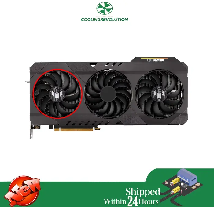 Ventilateur graphique 95MM RX6700XT RX6800 RX6900XT pour carte graphique ASUS TUF Gaming Radeon RX 6