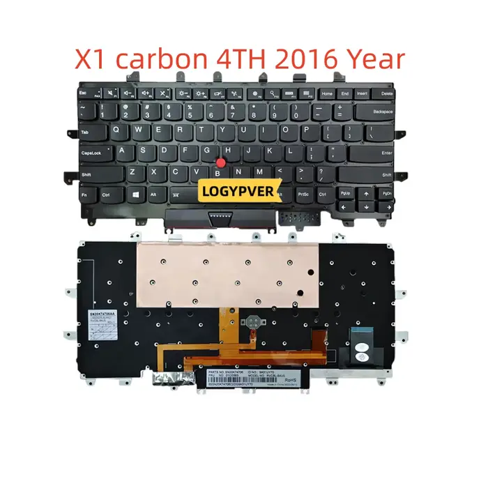 Clavier d'ordinateur portable pour Lenovo Thinkpad X1 Carbon X1C 3RD 2ND 3TH 4TH 5TH 6TH 7TH 8TH 2013 2014 2015 2016 2017 2018 2019 2020 ans