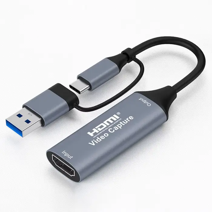 Carte de Capture vidéo USB 2.0 4K 2 en 1, USB/type-c vers HDMI 1080P, enregistreur de jeu en direct 