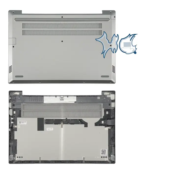 Coussinet en caoutchouc D Shell Pad pour Lenovo ThinkBook 14 14-IIL 14-IML 14-IWL