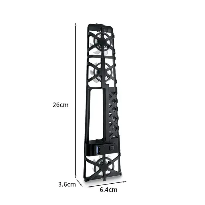 Ventilateur de refroidissement pour console PS5 Slim/PS5 Pro Edition Disc/Digital, système de refroidissement lumineux RGB, refroidisseur de console de jeu, accessoires de jeu