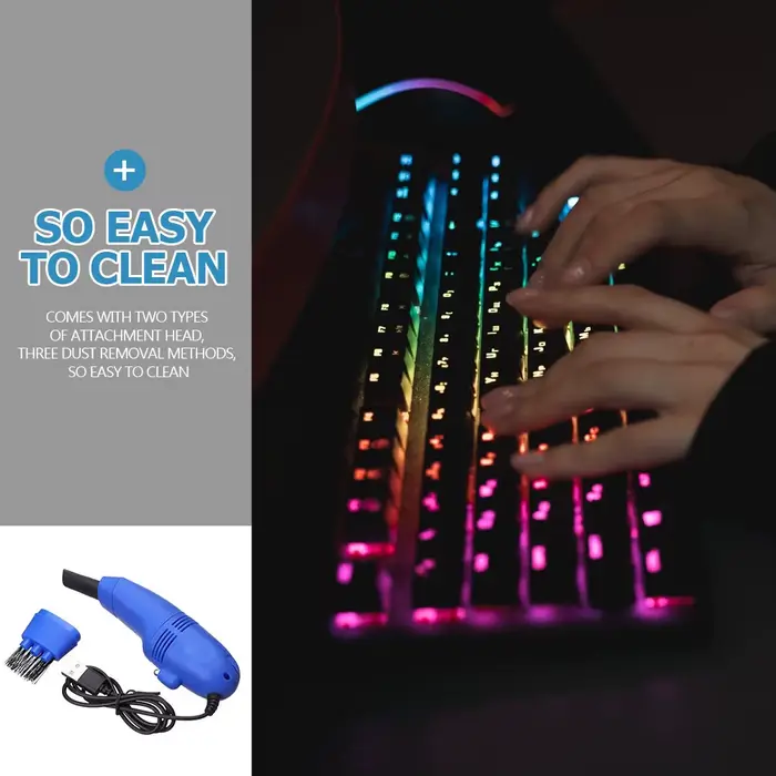 Nettoyeur de clavier, mini aspirateur pour clavier USB