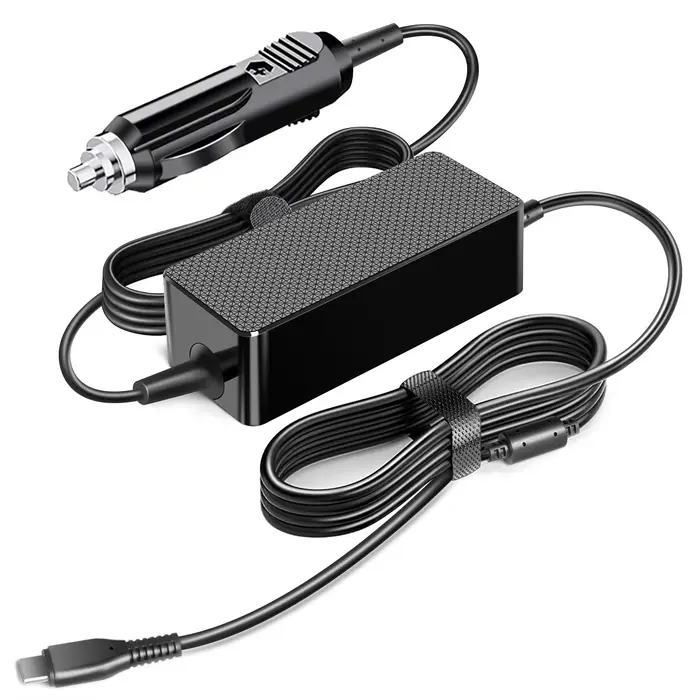 KFD 65W USB C chargeur de voiture pour ordinateur portable pour Lenovo Macbook Pro/Air HP 1013 G3 Dell ASUS ZenBook