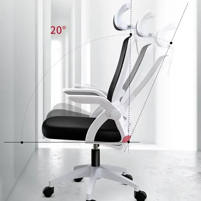 Chaise de bureau ergonomique à roulettes