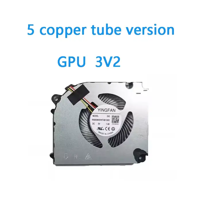 Nouveau ventilateur de refroidissement CPU GPU pour ordinateur portable d'origine pour YINGFAN P15 P16 23 24 Gigabyte G5 Kf Rc55