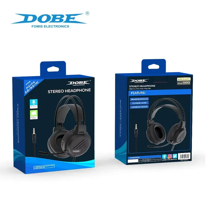 Casque de jeu universel TP5-3592 avec microphone à suppression de bruit pour PS5/PS4/Switch/XBOX/PC
